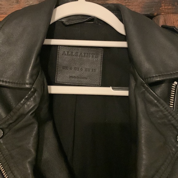 All Saints Leather Jacket - Picture 7 of 11